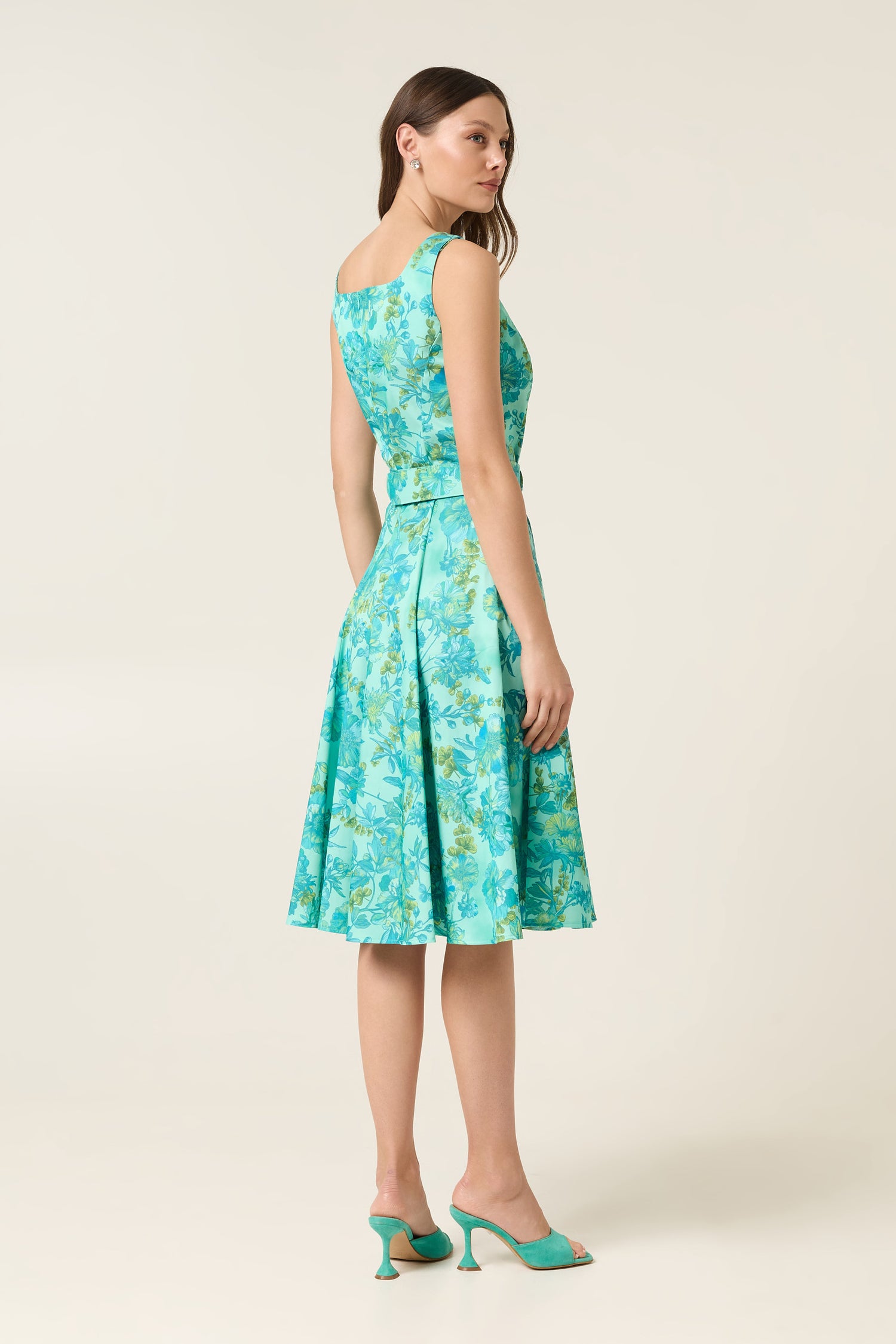 CELESTE MIDI DRESS WITH BELT