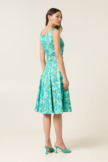 CELESTE MIDI DRESS WITH BELT
