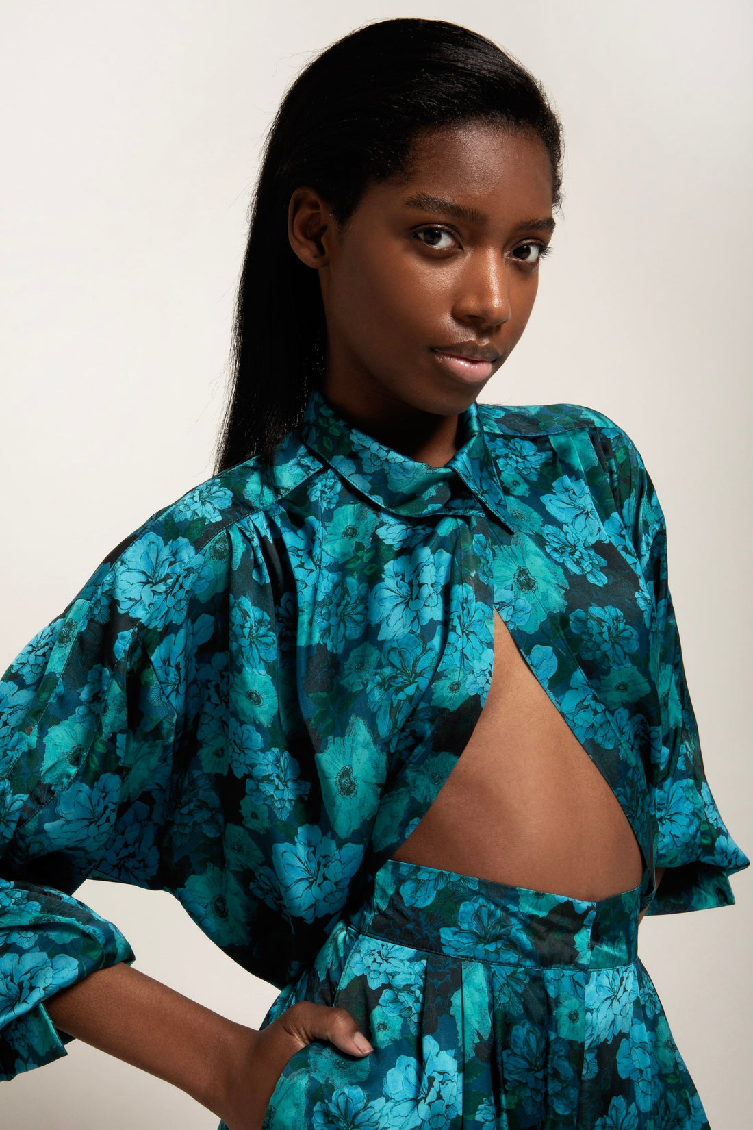 SAMANTHA SATIN SHIRT