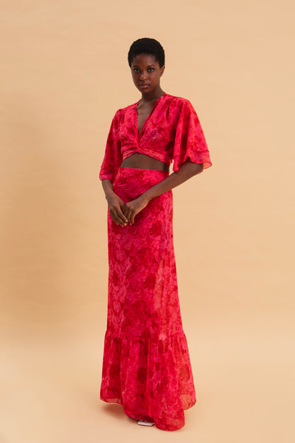 RUBY ROSE MAXI WRAP SKIRT