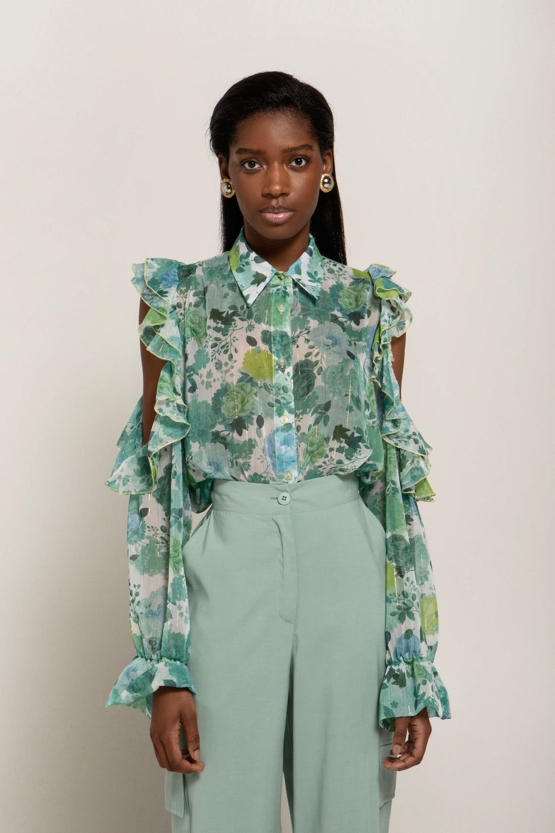 LUISA OFF SHOULDERS SHIRT