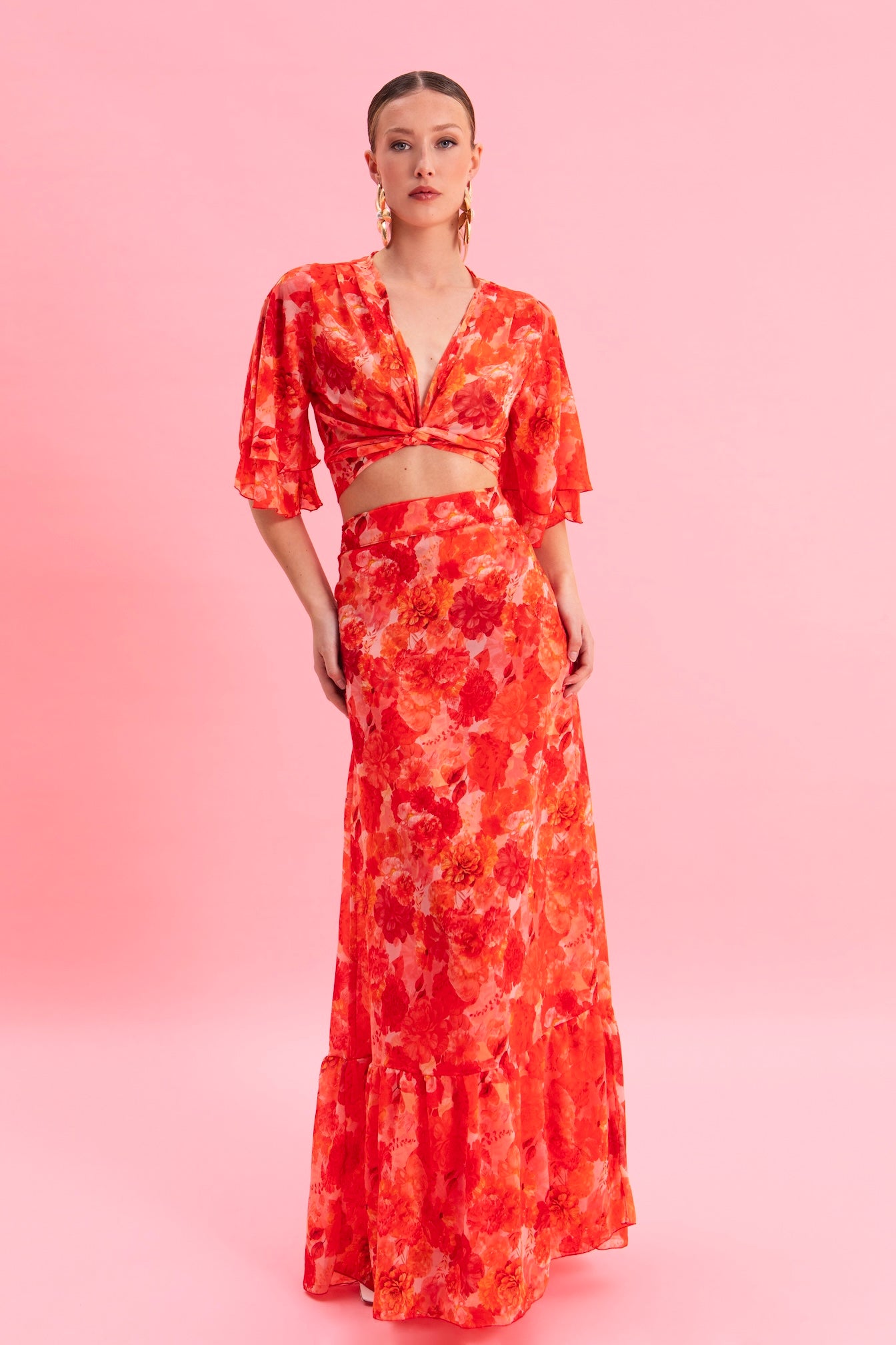 SUNSET DREAM MAXI WRAP SKIRT