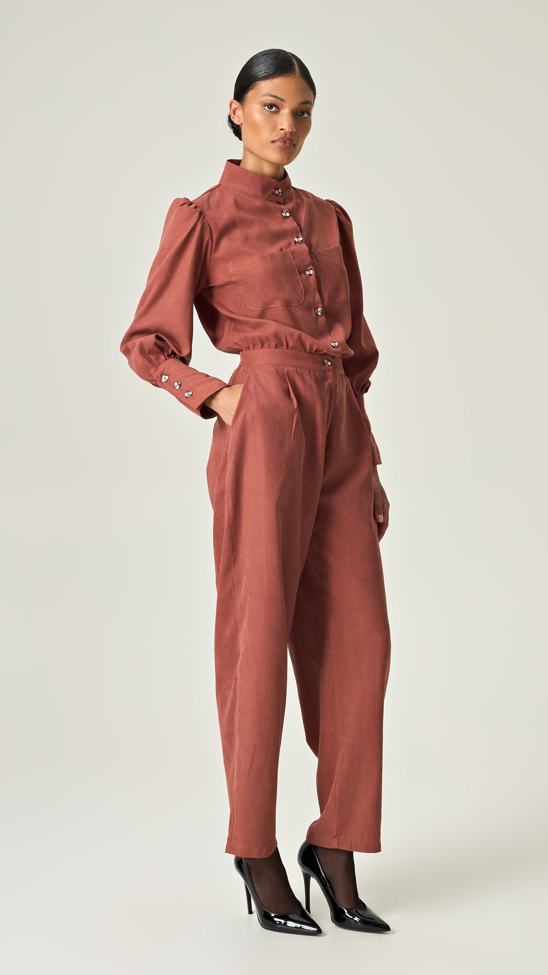 TERRACOTTA ELEGANCE JUMPSUIT