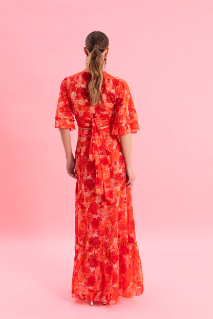 SUNSET DREAM MAXI WRAP SKIRT