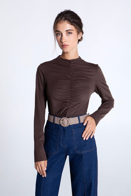MOCHA CURVED BODYSUIT