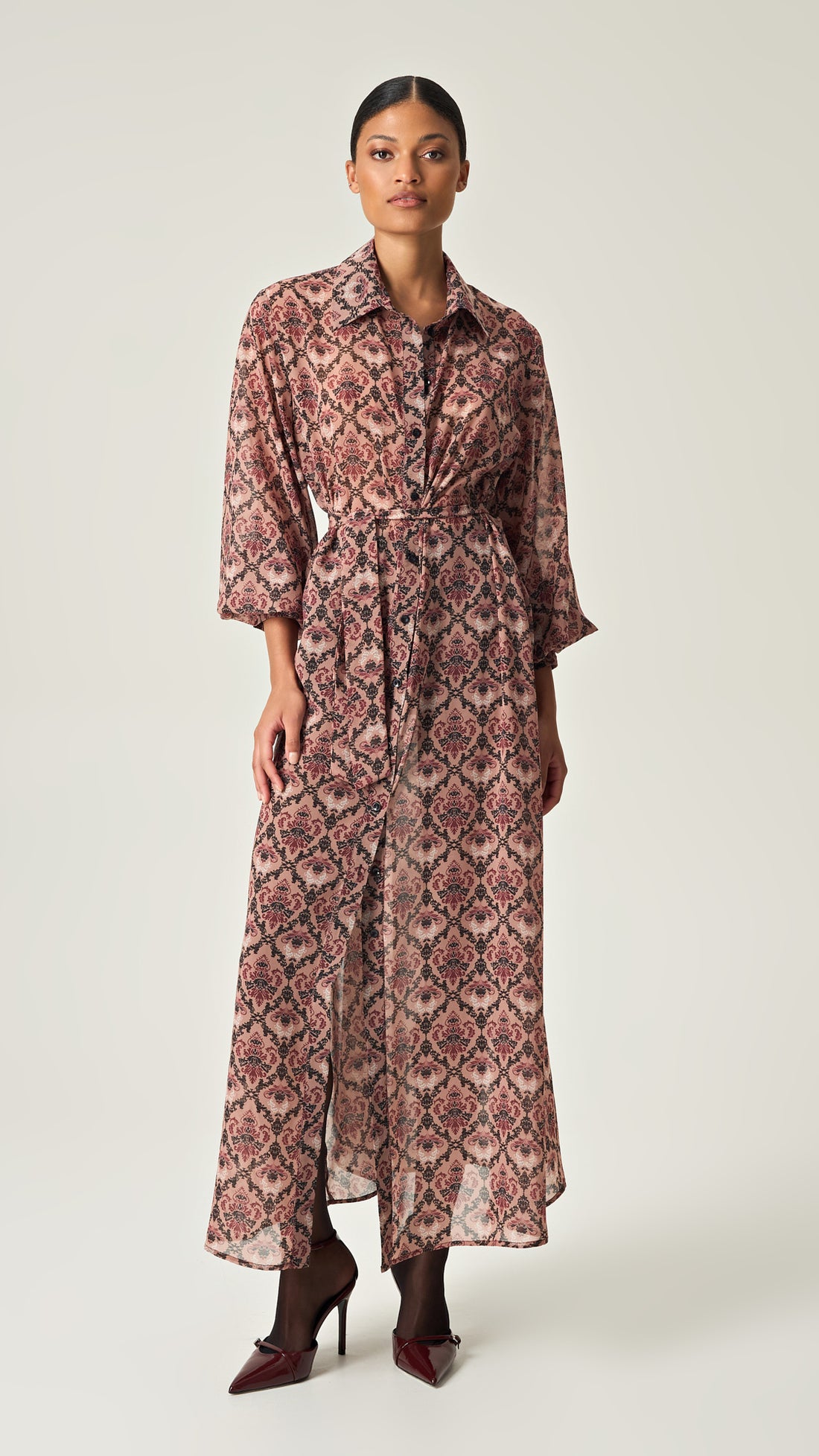 VINTAGE ROSEWOOD SHIRTDRESS