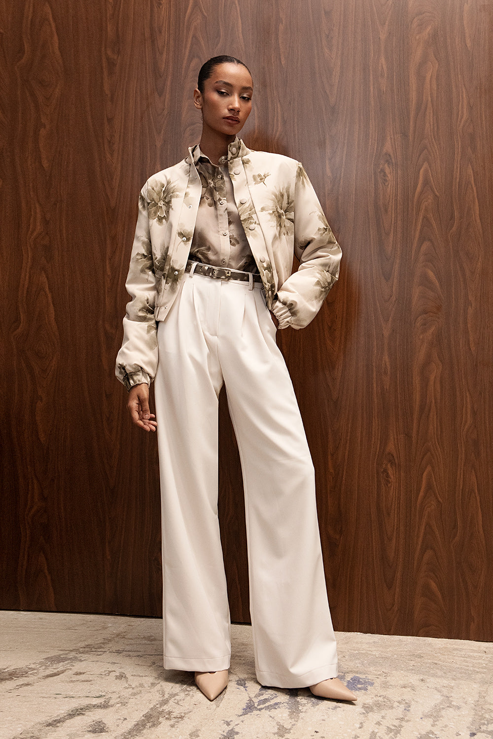 SOFT IVORY VANILLA HIGH WAISTED PANTS