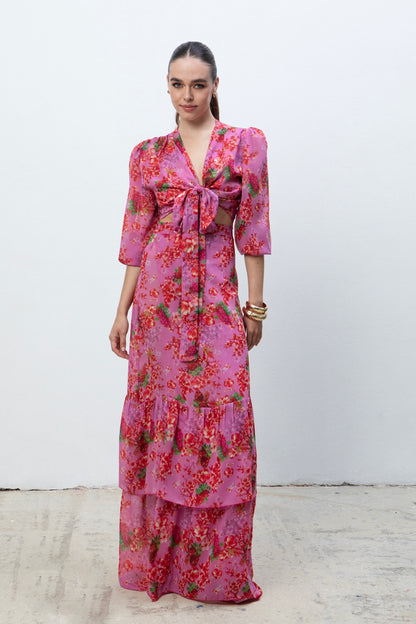 CAMELIA MAXI POLYMORPHIC WRAP SKIRT