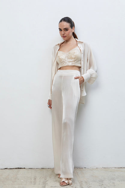 PEARL DUST SEQUINED TOP