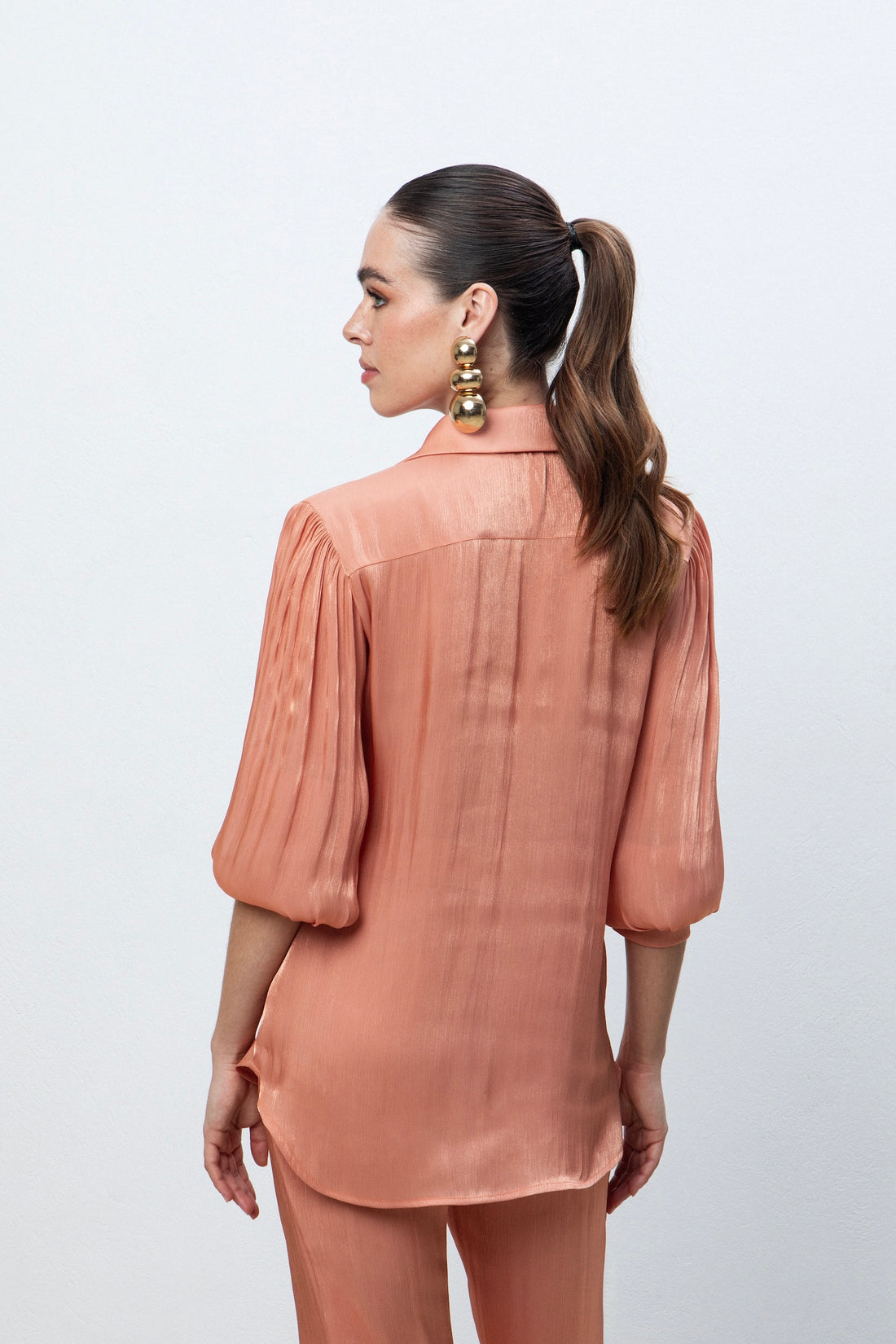 SILKY PEACH SHIRT