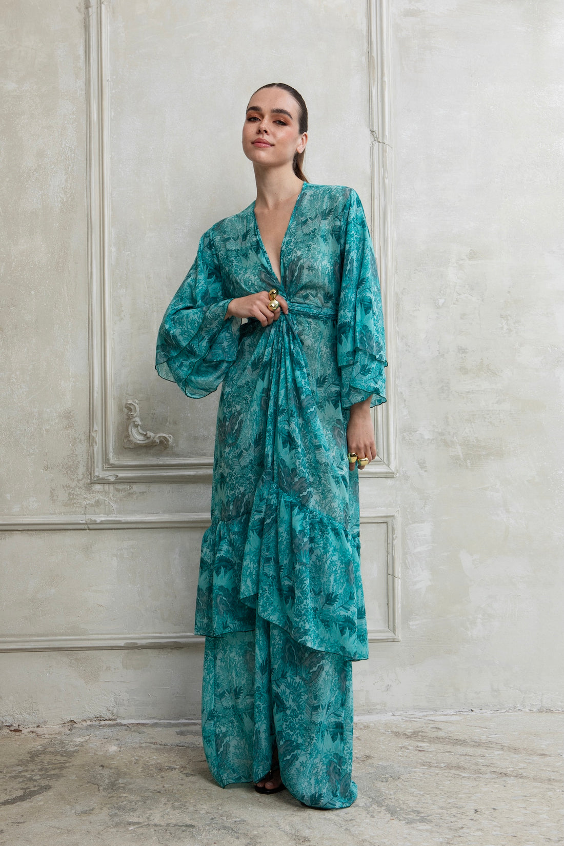 SERAFINA POLYMORPHIC KIMONO DRESS