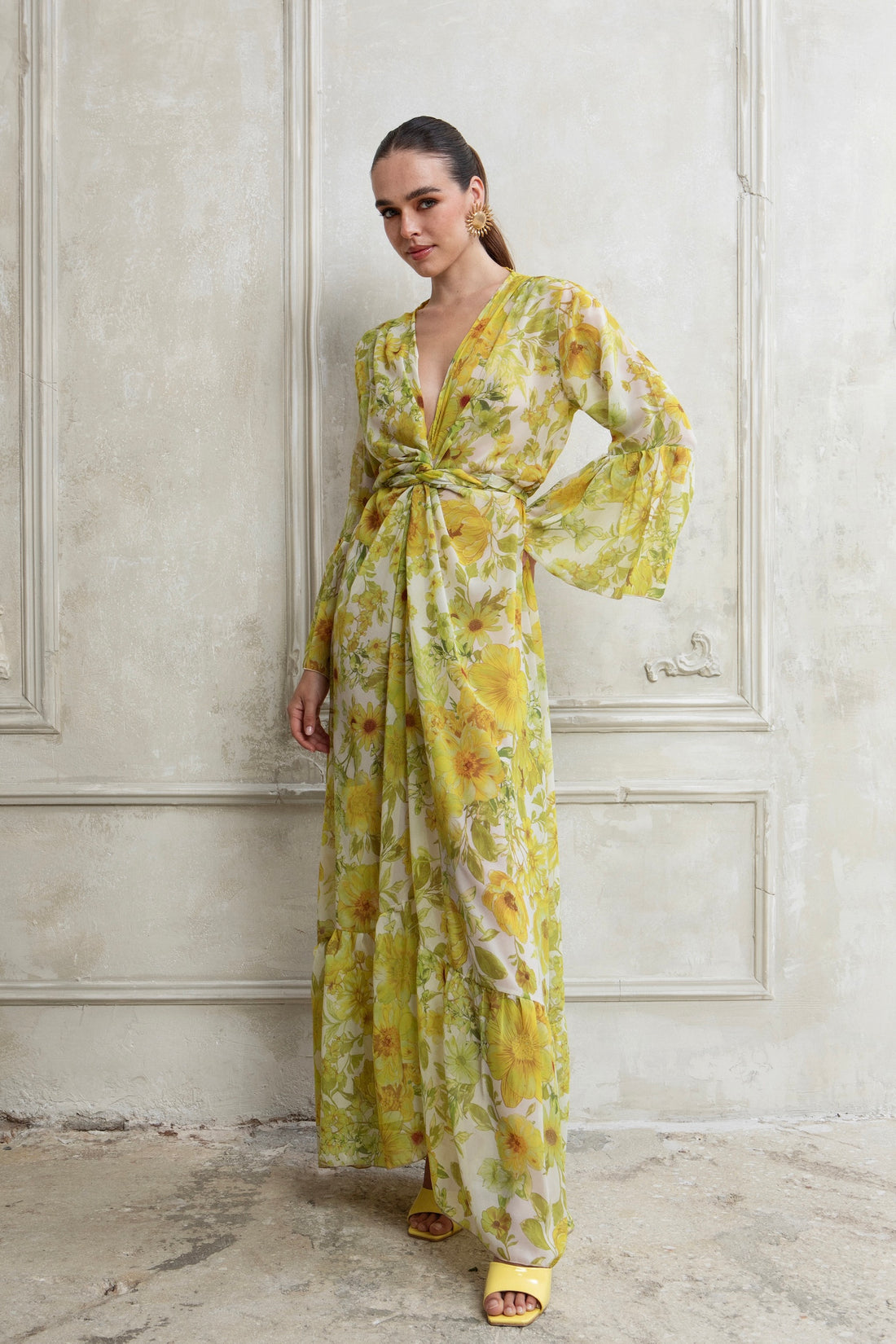 CITRUS POLYMORPHIC KIMONO DRESS
