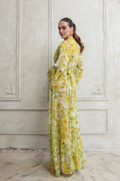 CITRUS POLYMORPHIC KIMONO DRESS
