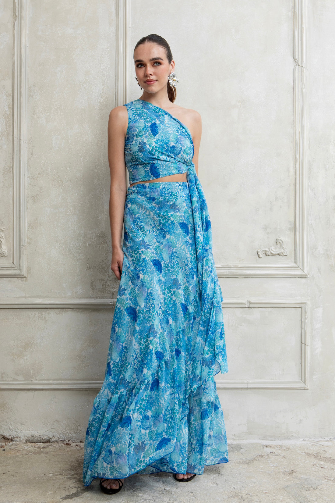LAGUNA MAXI POLYMORPHIC WRAP SKIRT