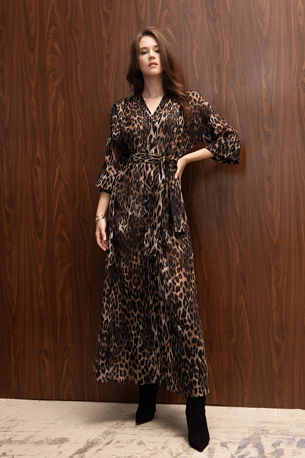 PANTHERA BELTED SHIRTDRESS