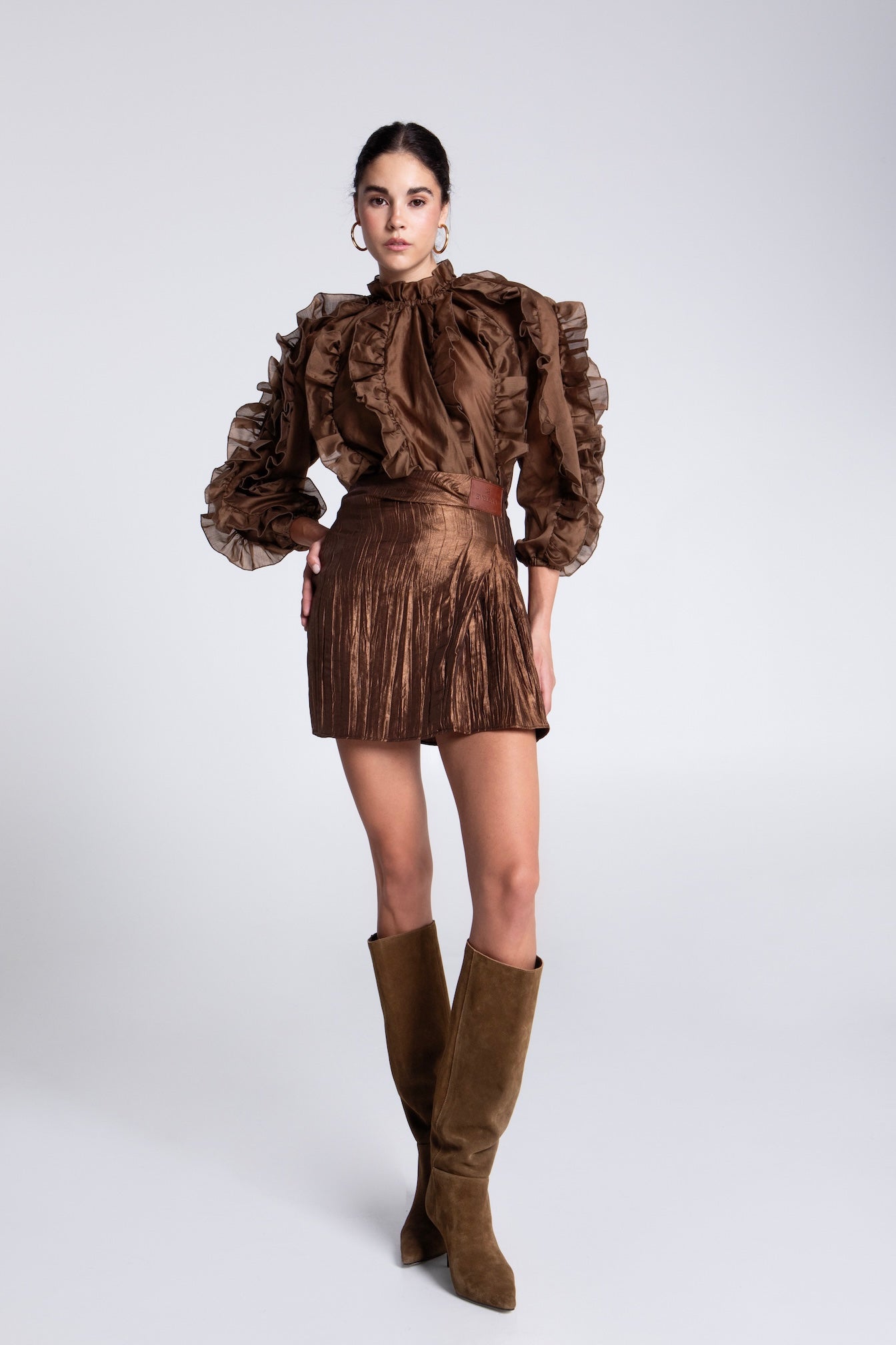 HAZEL MINI PLEATED SKIRT