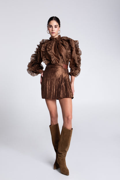 HAZEL MINI PLEATED SKIRT