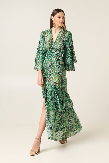 COBRA POLYMORPHIC KIMONO DRESS