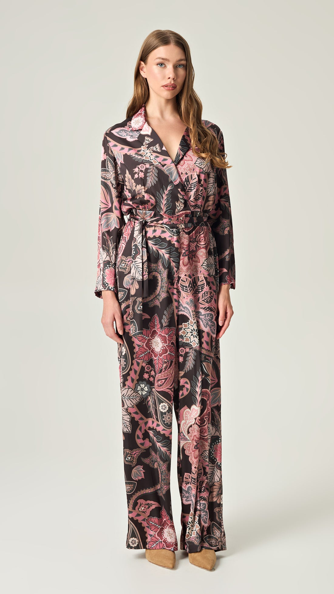 WILD ROMANCE SATIN JUMPSUIT