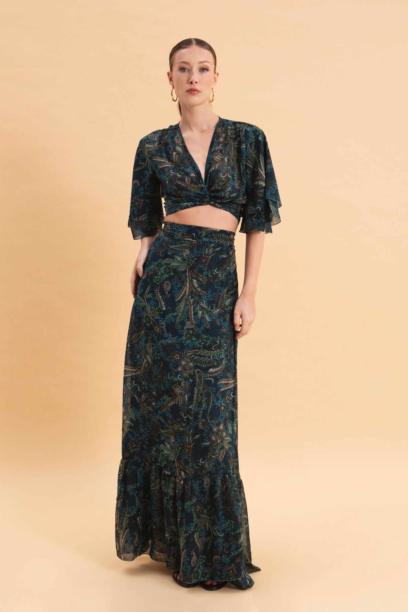 MYSTIC FOREST WRAP TOP