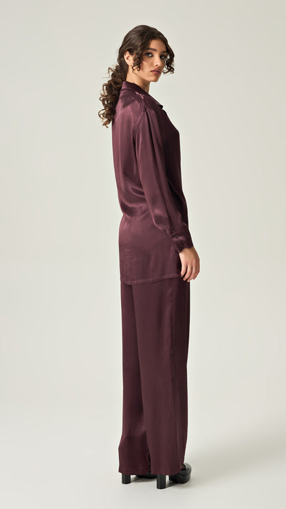 MULBERRY SATIN SHIRT