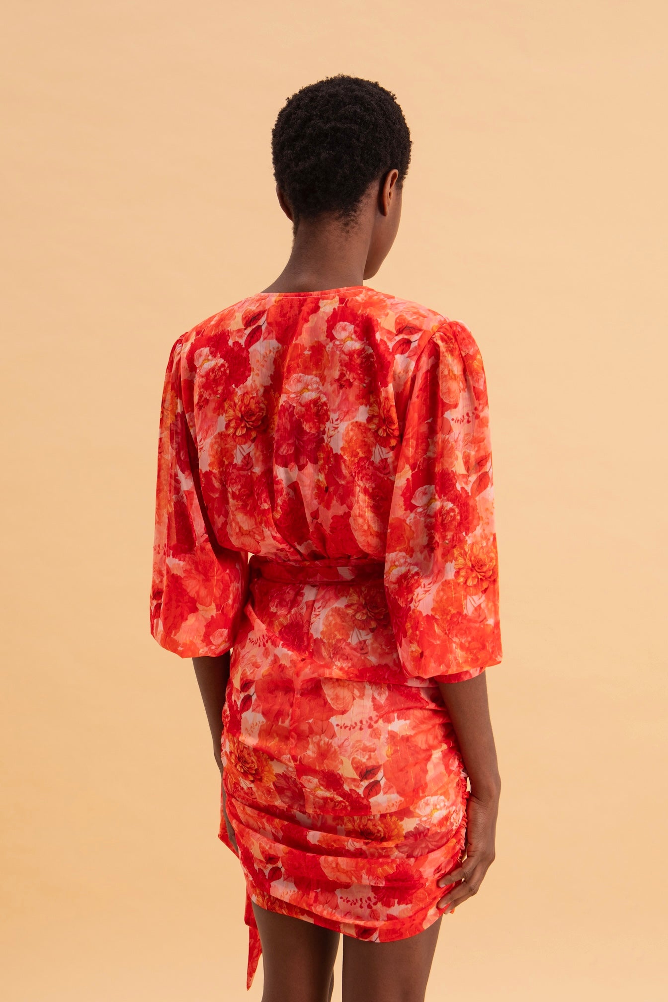 SUNSET DREAM MINI DRESS WITH GOLD DETAILS