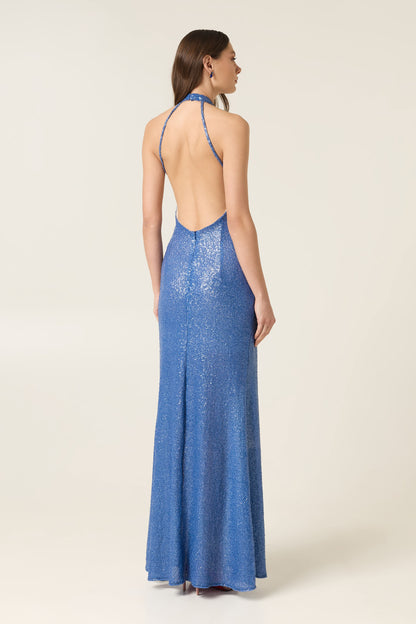RIVIERA SPARKLE MAXI SEQUINED DRESS