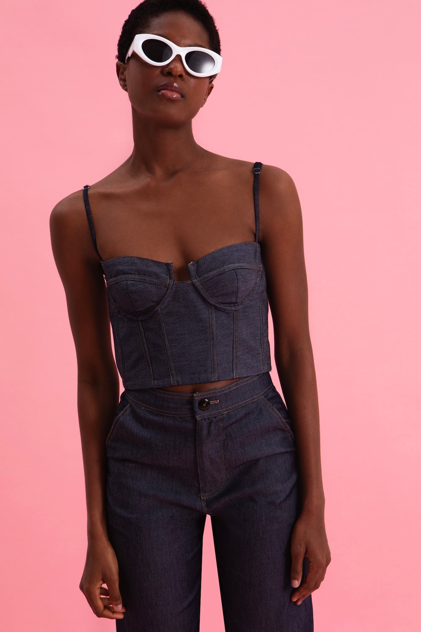 NIGHTFALL DENIM BUSTIER