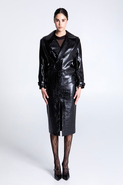 BLACK CROCO JACKET