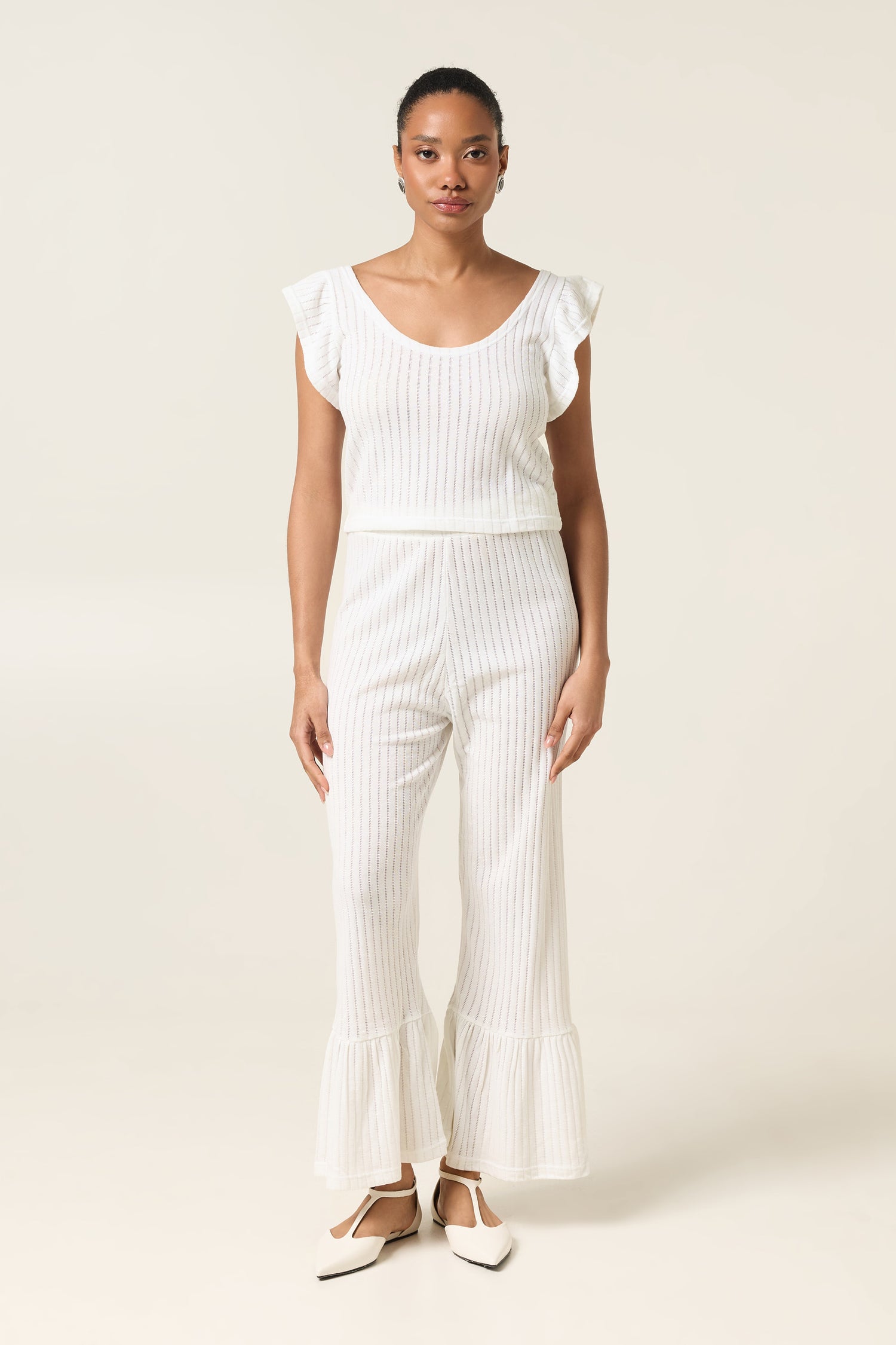 WHITE COAST FLARED TOP