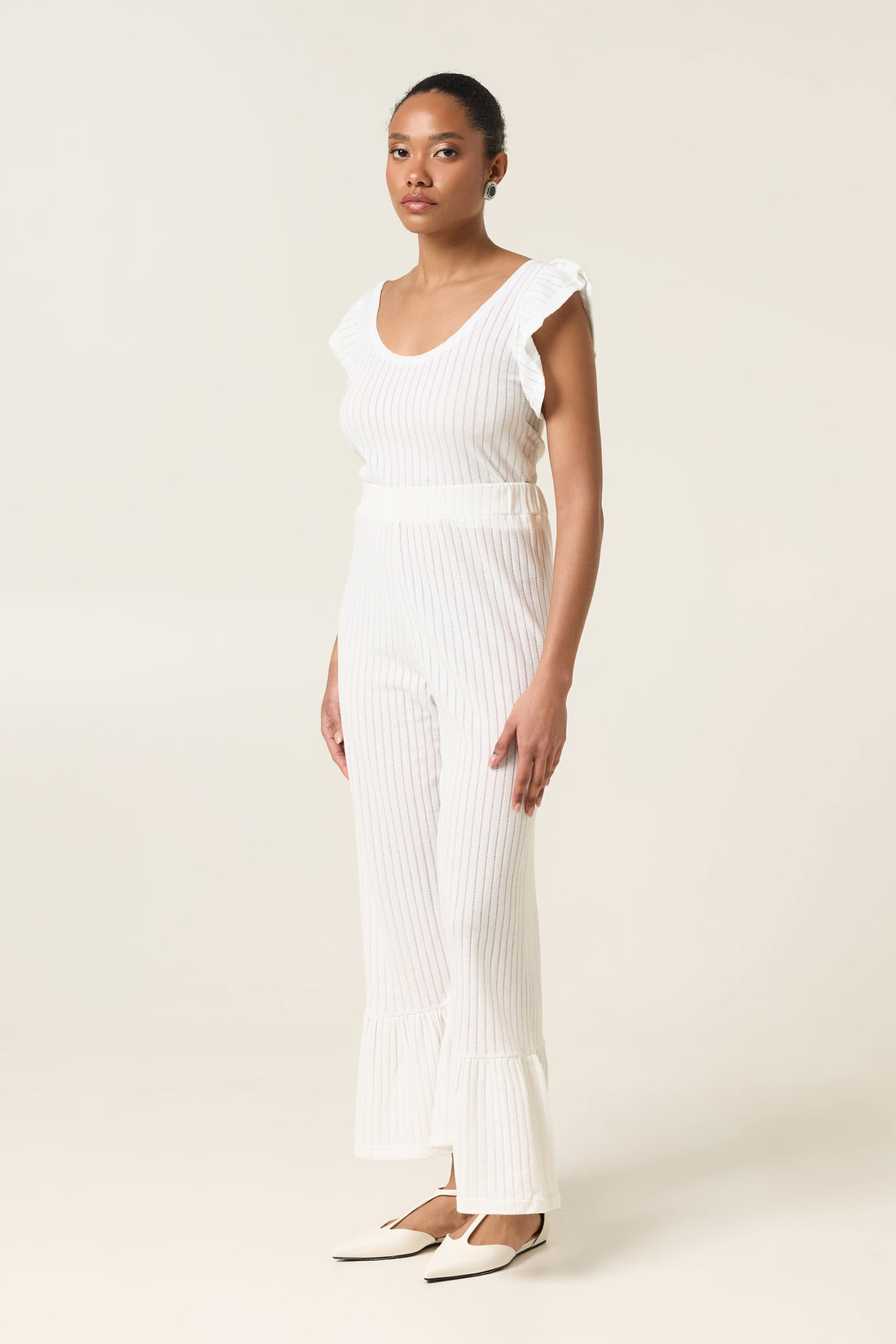 WHITE COAST FLARED PANTS