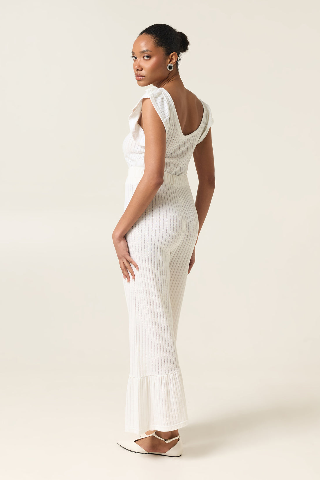 WHITE COAST FLARED PANTS