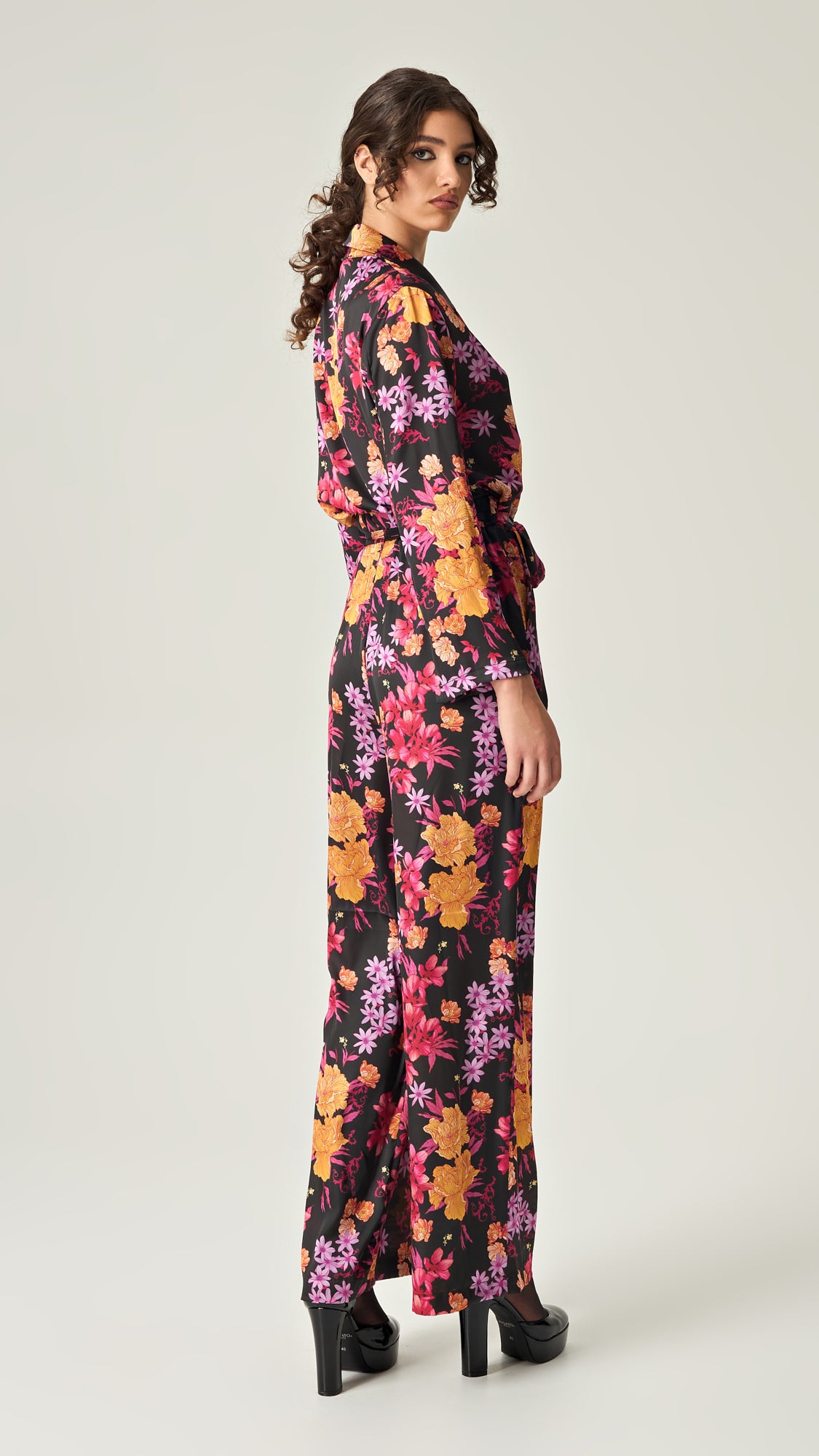 HARVEST BLOOM SATIN JUMPSUIT