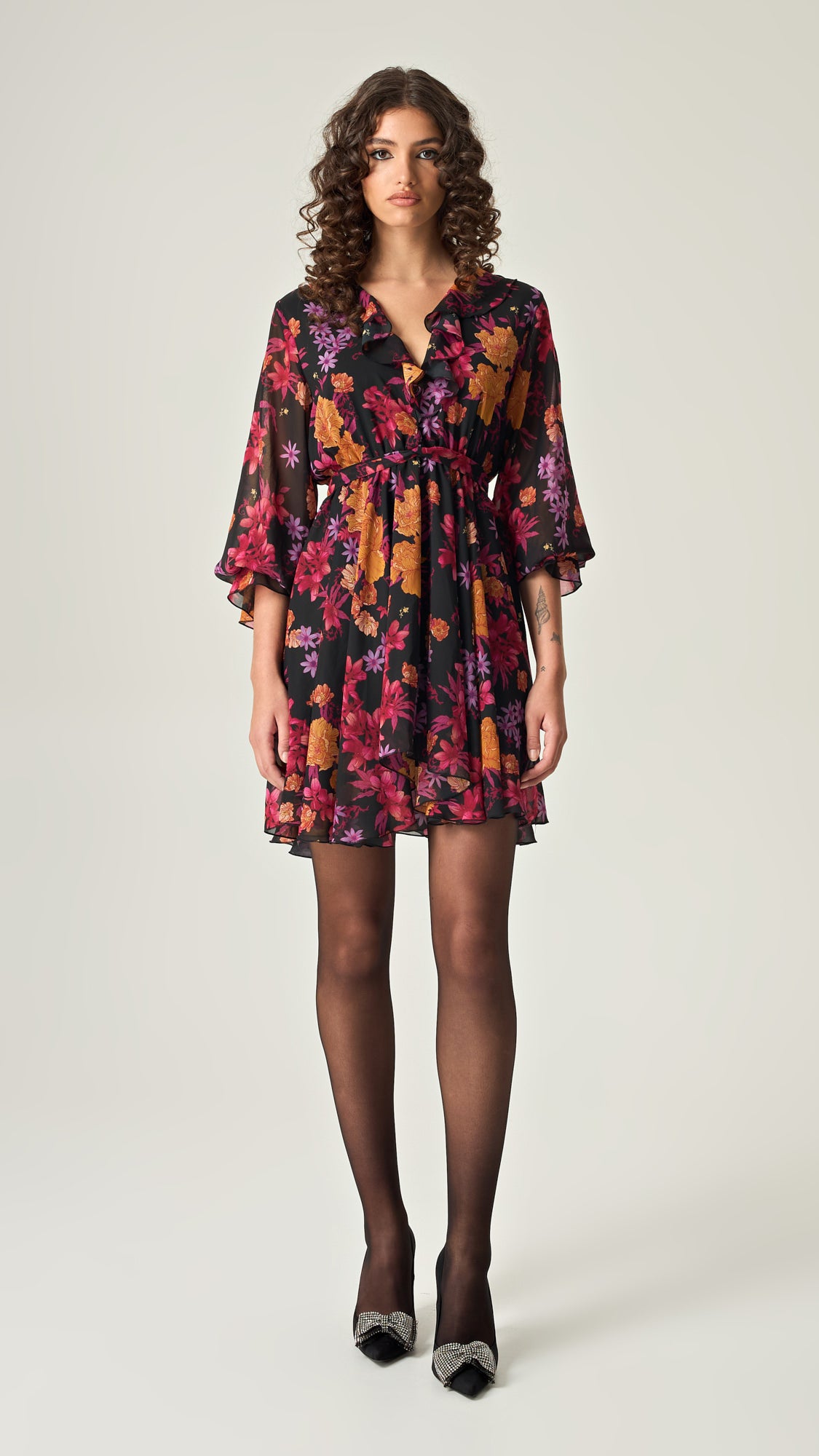 HARVEST BLOOM MINI DRESS