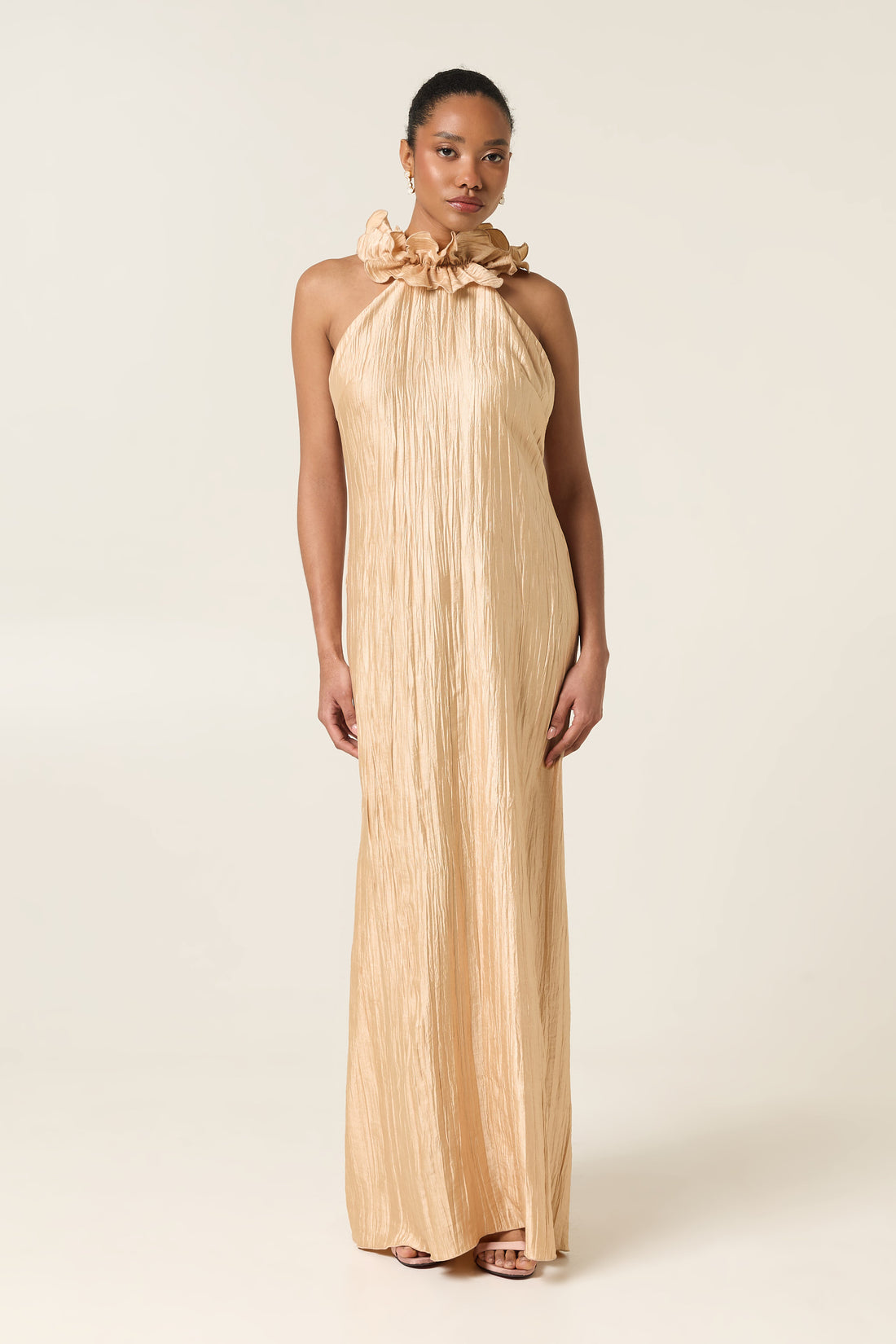 CAMILA MAXI PLEATED DRESS
