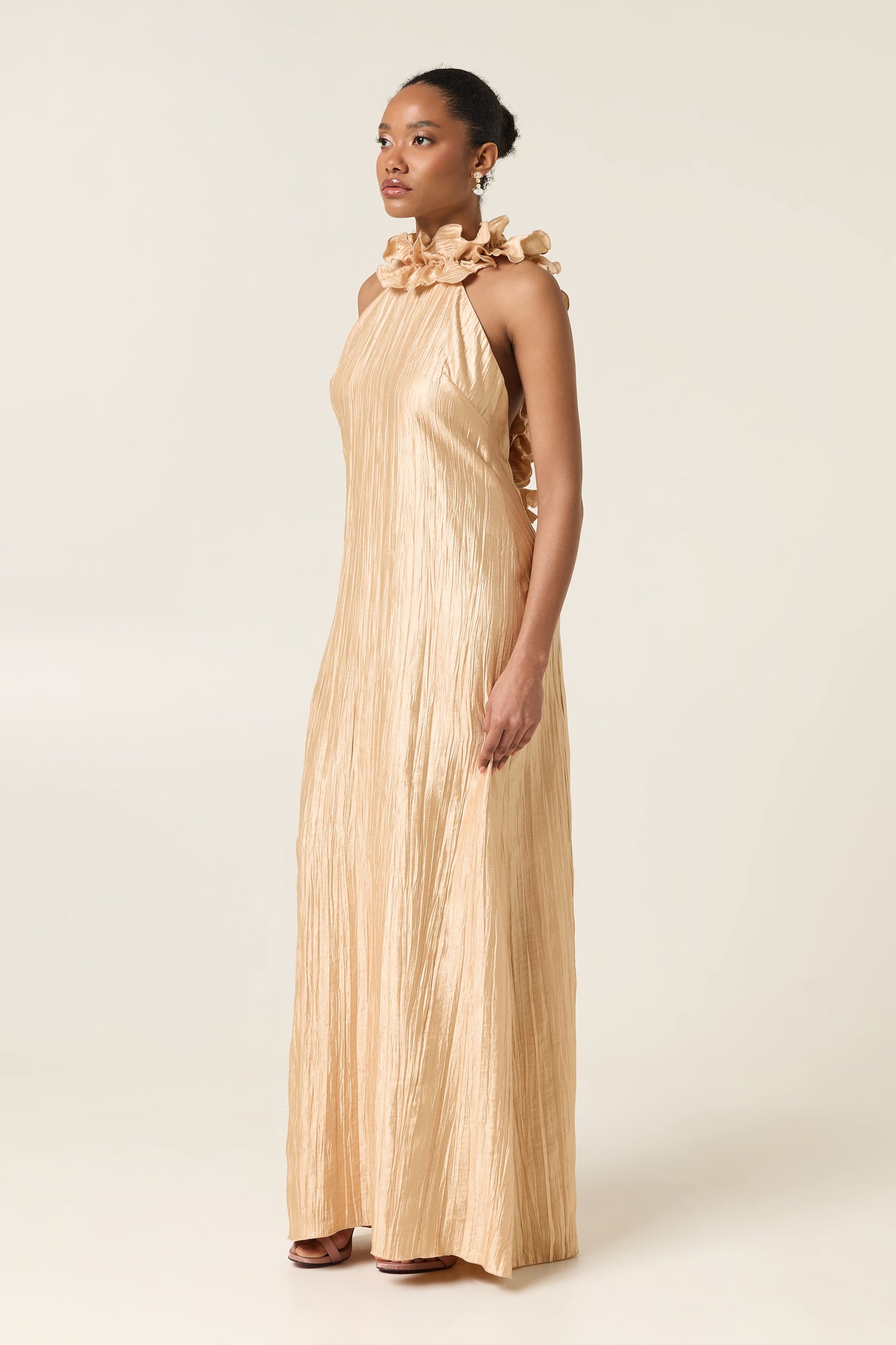 CAMILA MAXI PLEATED DRESS
