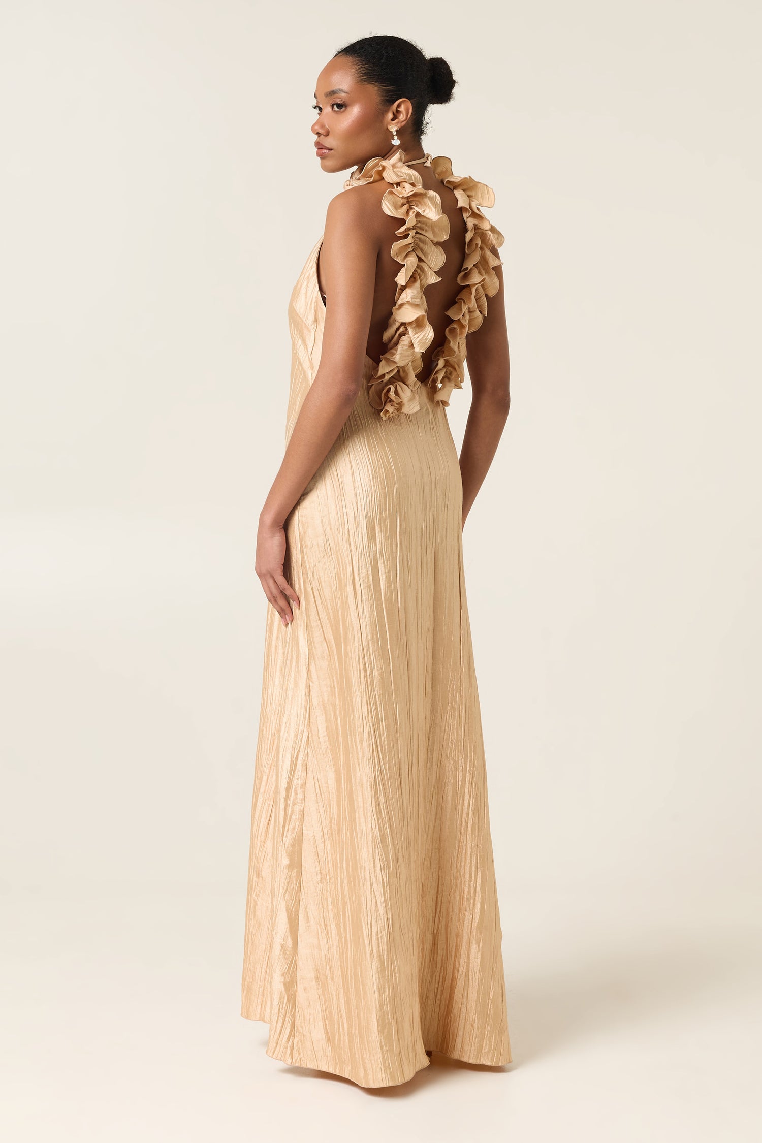 CAMILA MAXI PLEATED DRESS