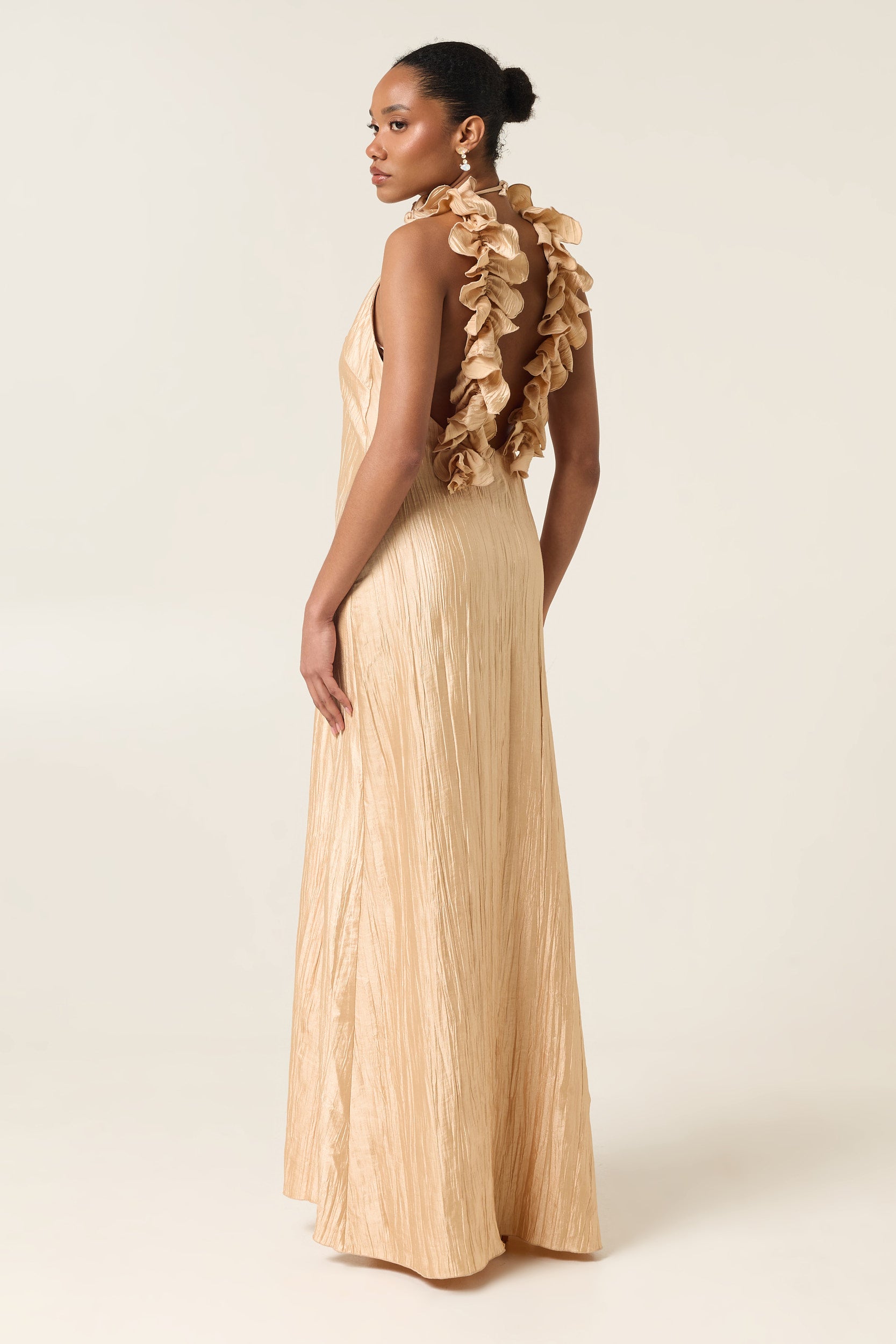 CAMILA MAXI PLEATED DRESS
