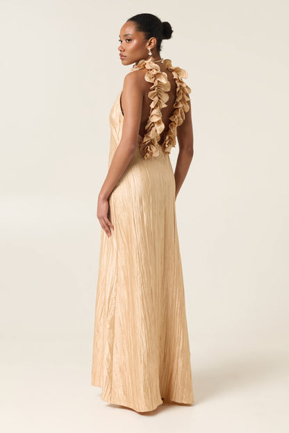CAMILA MAXI PLEATED DRESS