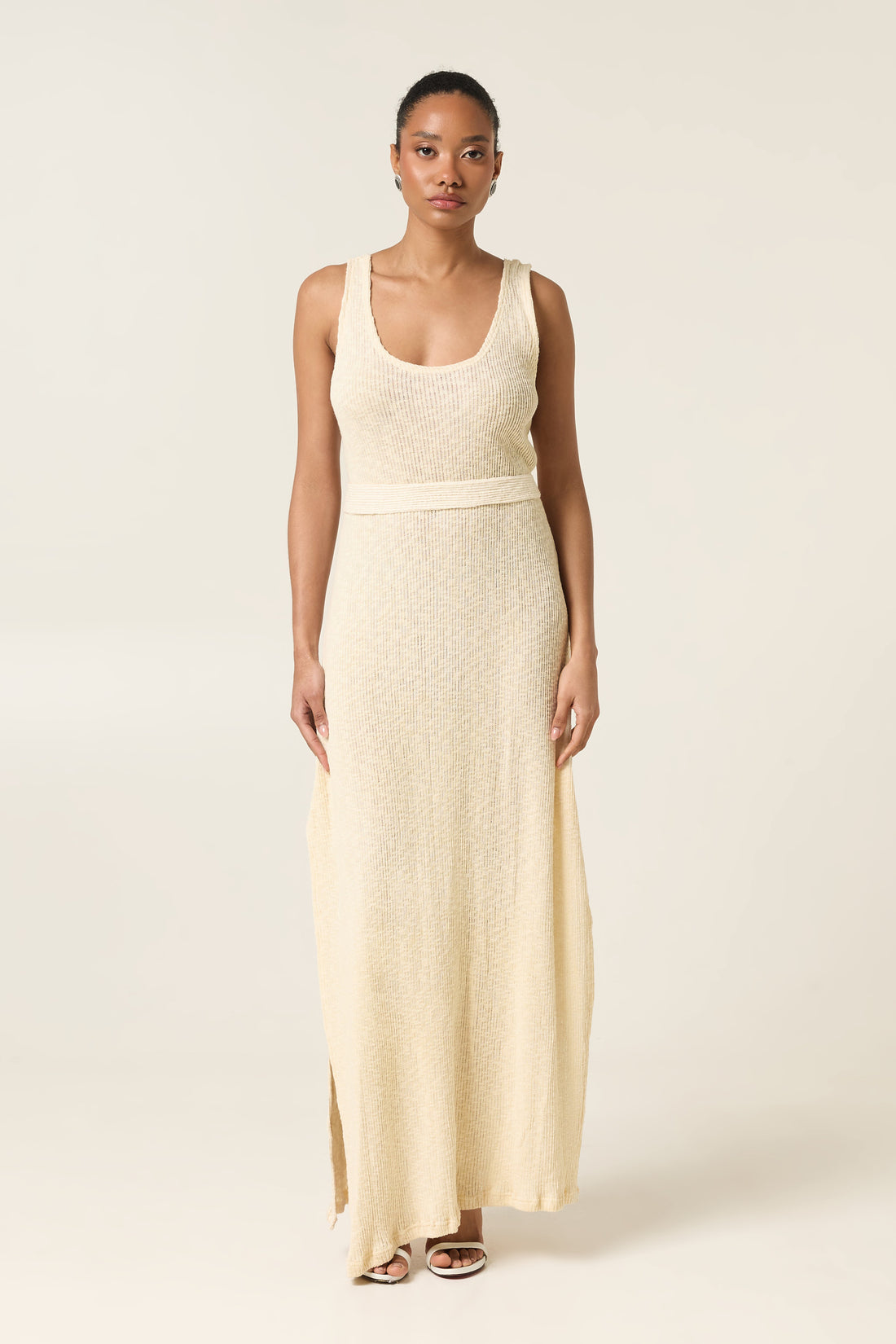 SAND DUNE MAXI KNITTED DRESS