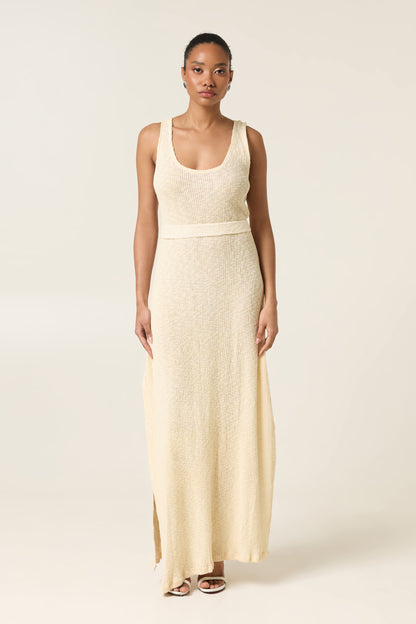 SAND DUNE MAXI KNITTED DRESS