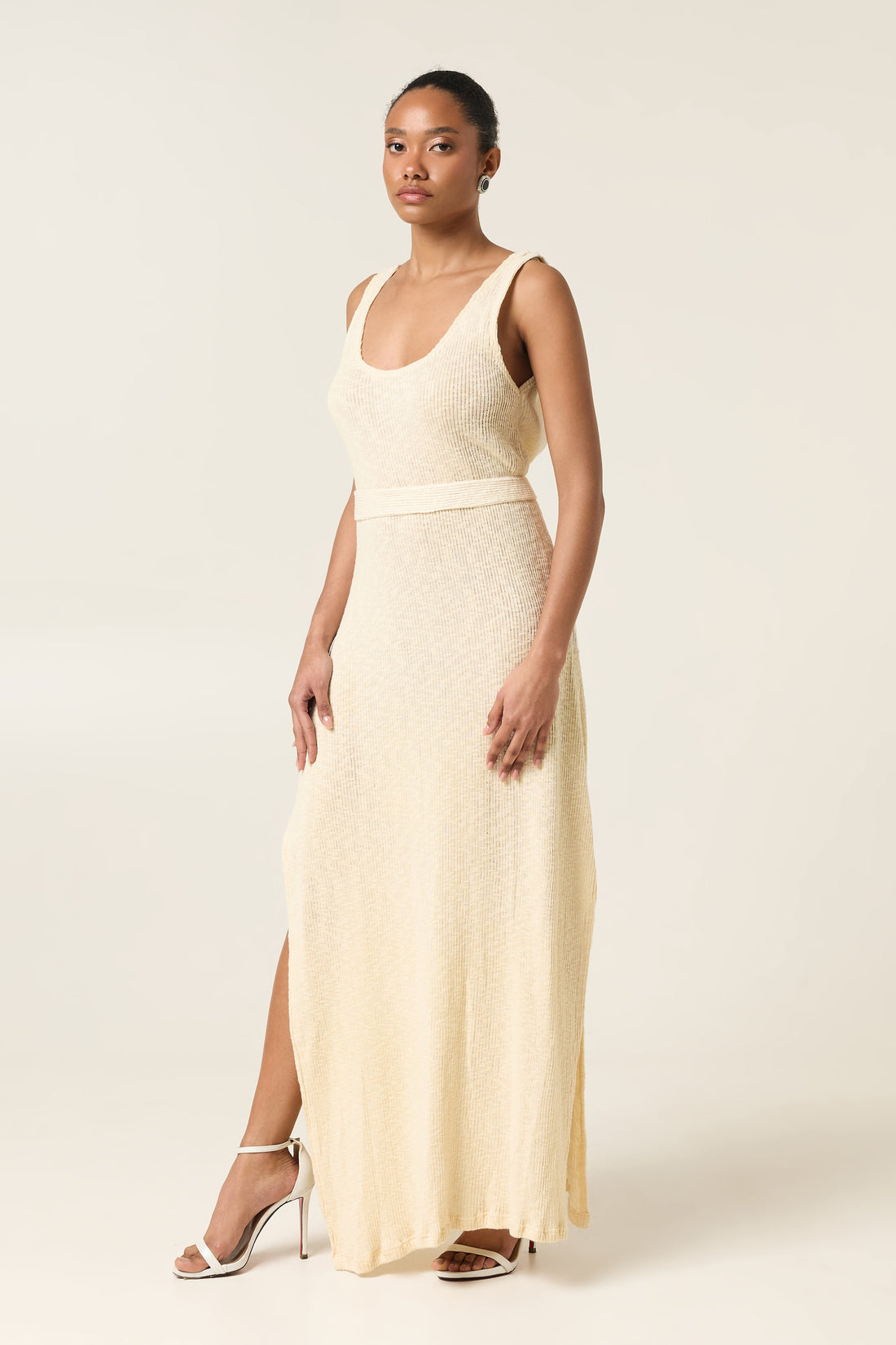 SAND DUNE MAXI KNITTED DRESS