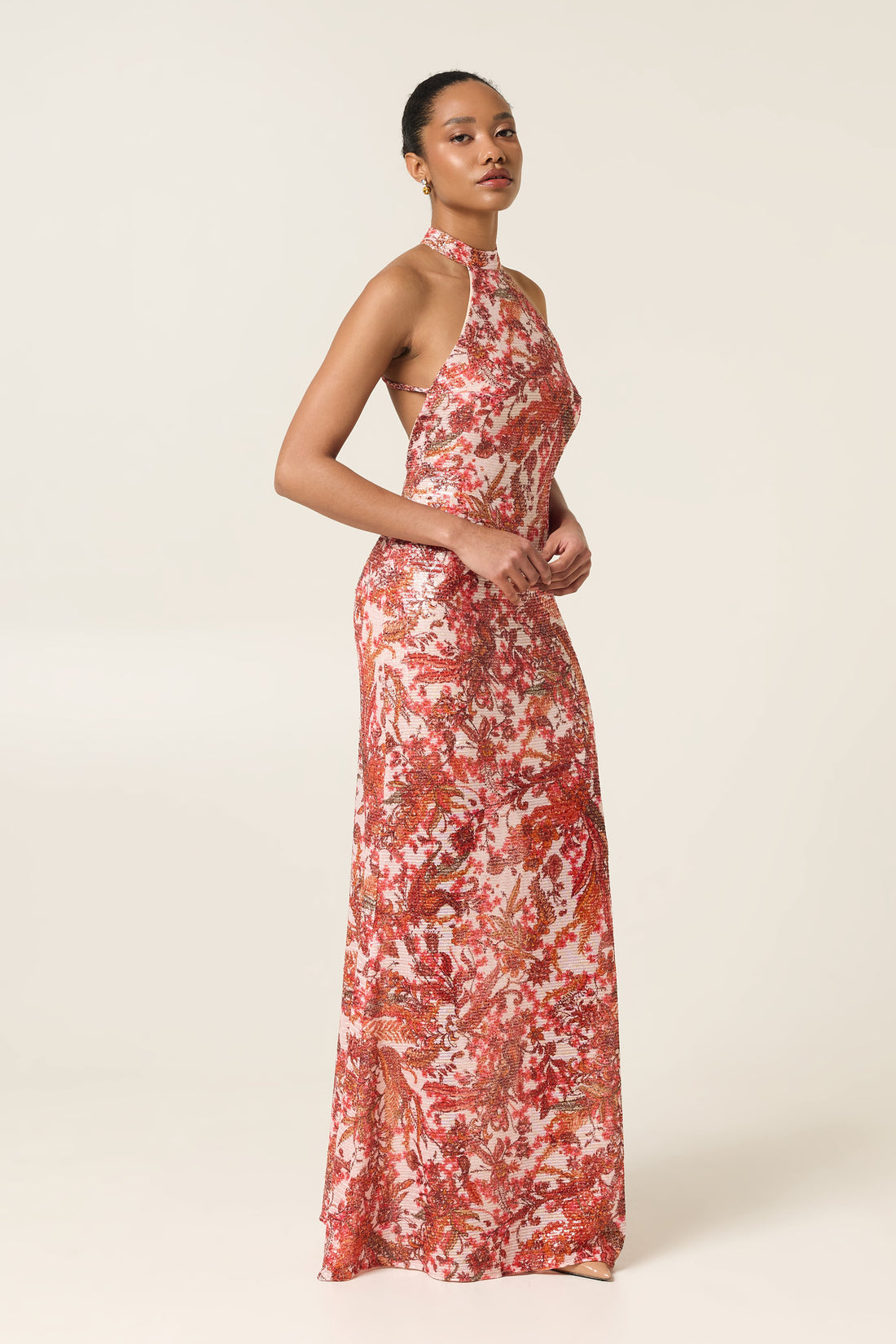 EMBER MAXI SEQUINED DRESS