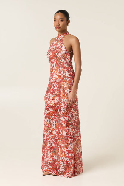 EMBER MAXI SEQUINED DRESS