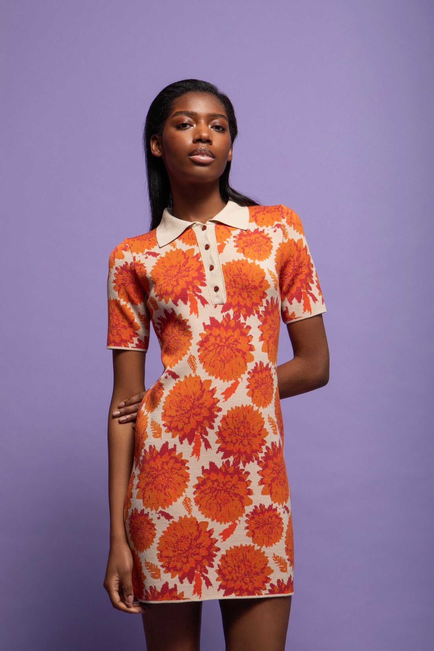 JADE KNITTED JACQUARD MINI DRESS Eveleya JADE KNITTED JACQUARD MINI DRESS Eveleya