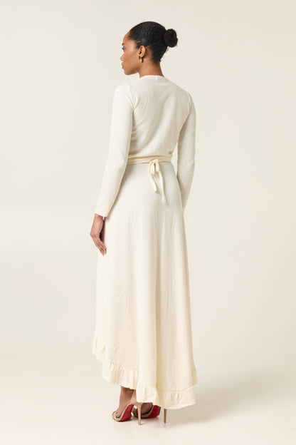 ETHER COTTON POLYMORPHIC WRAP TOP