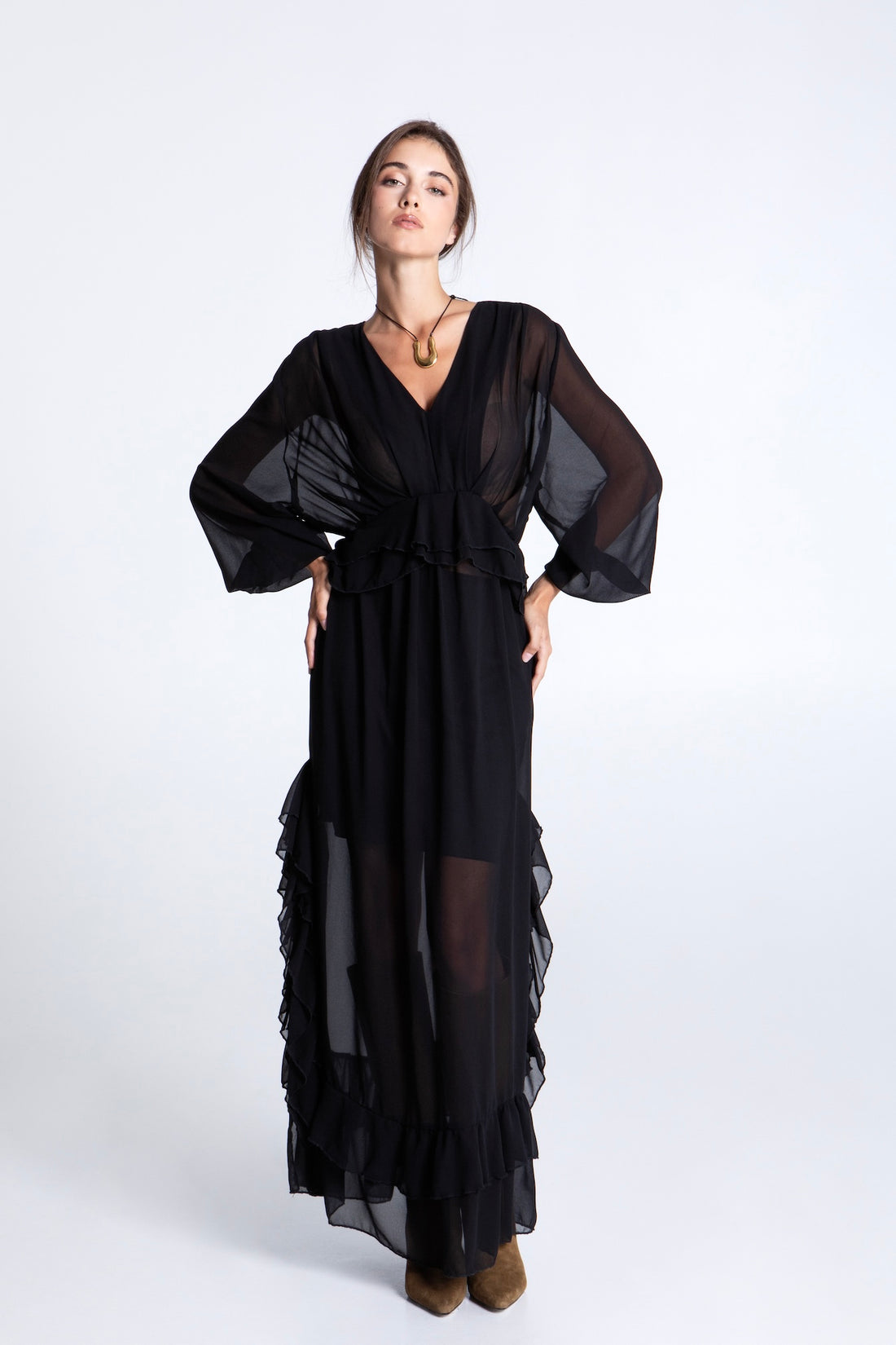 BLACK SWAN MAXI DRESS