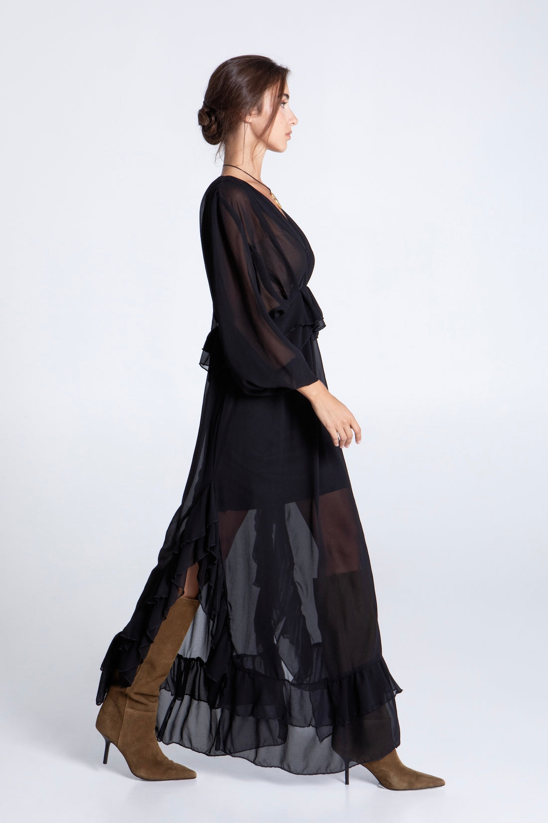 BLACK SWAN MAXI DRESS