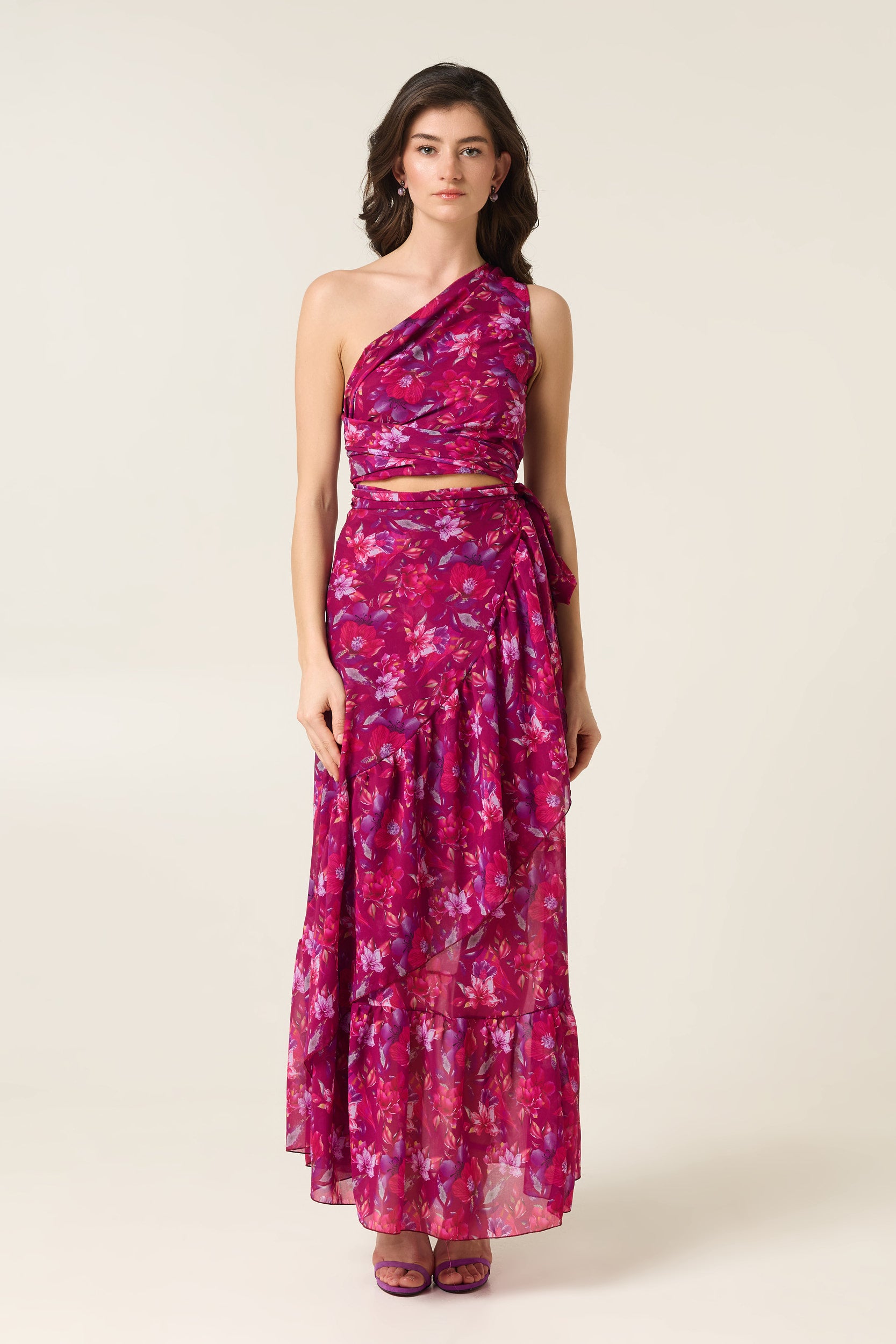 AMANDA MAXI WRAP SKIRT