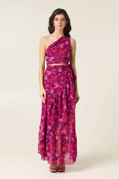 AMANDA MAXI WRAP SKIRT
